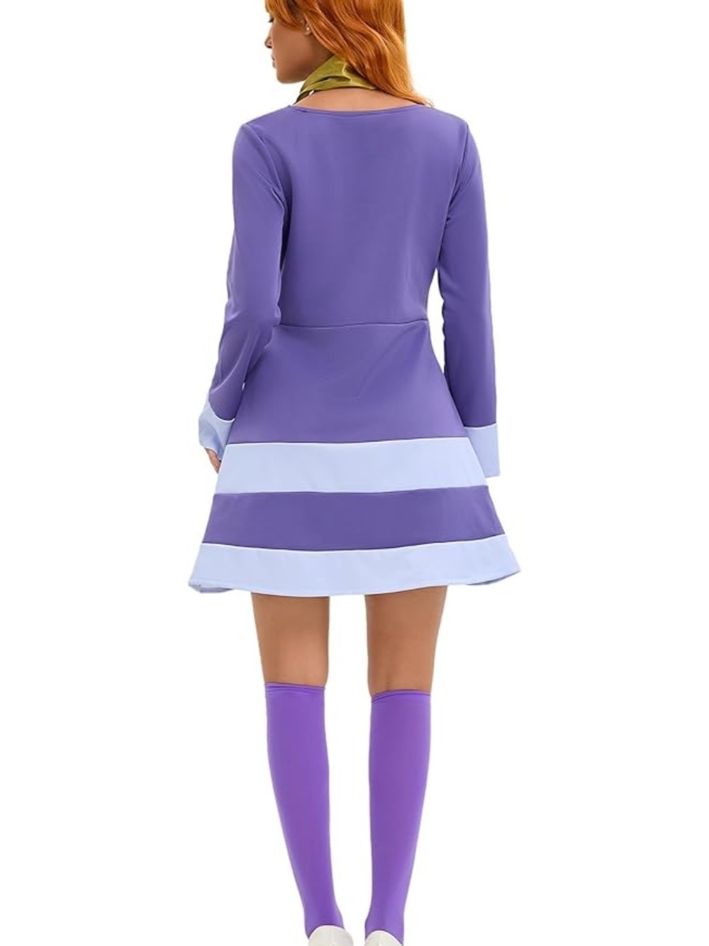 Halloween Costume for Women Purple Dress with Matching Accessories No Socks - Picture 2 of 14